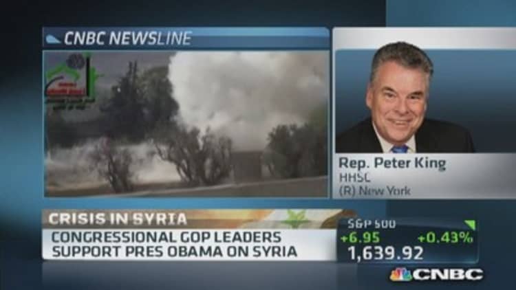Rep. King votes yes to attack Syria
