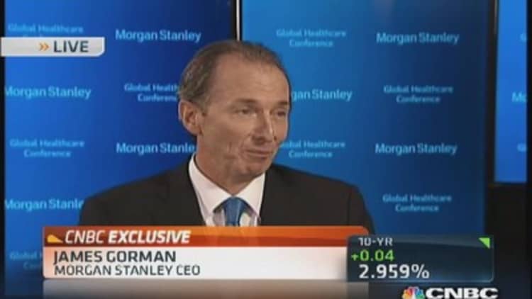 Morgan Stanley CEO: 'Clearly at a recovery point'