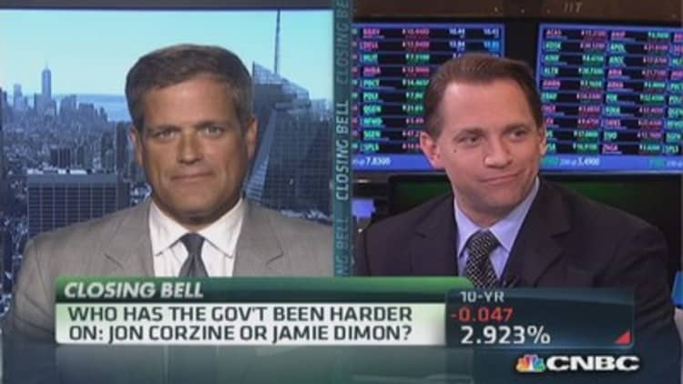 Jon Corzine or Jamie Dimon: Who has it tougher?