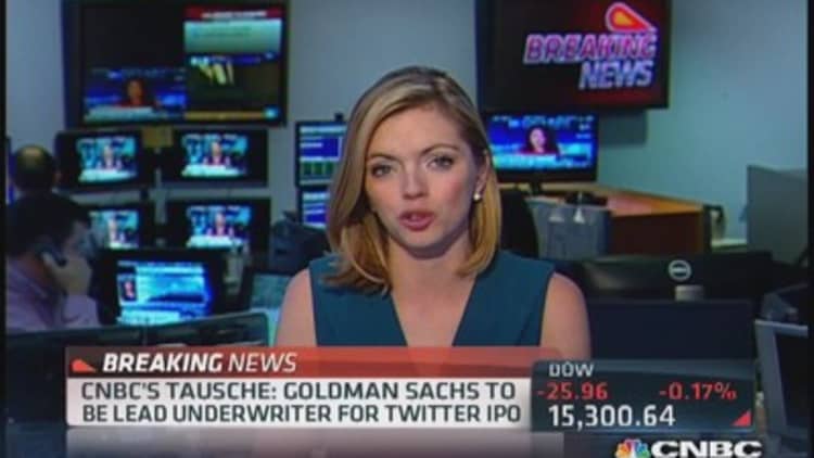Goldman leading Twitter IPO?