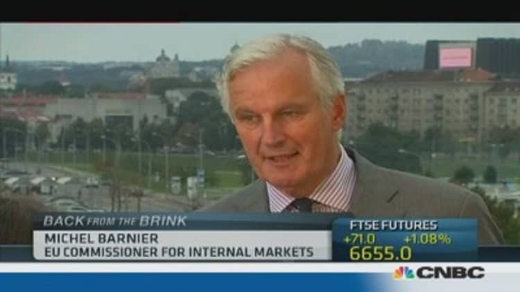  EU's Barnier: Cannot rule out another Lehman-style crisis 