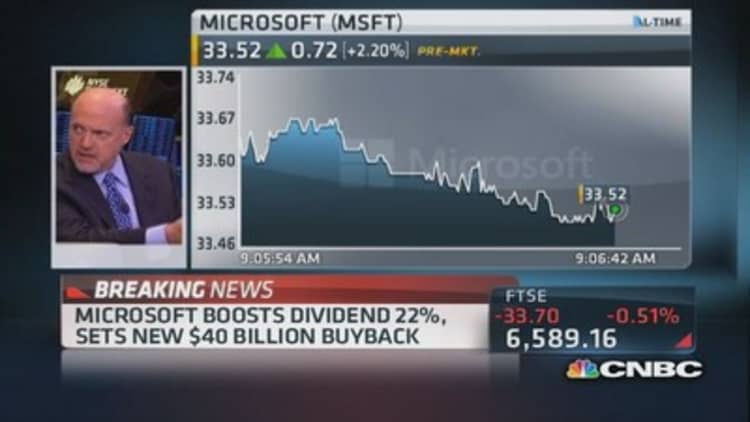 Cramer: Is Microsoft's new dividend necessary?