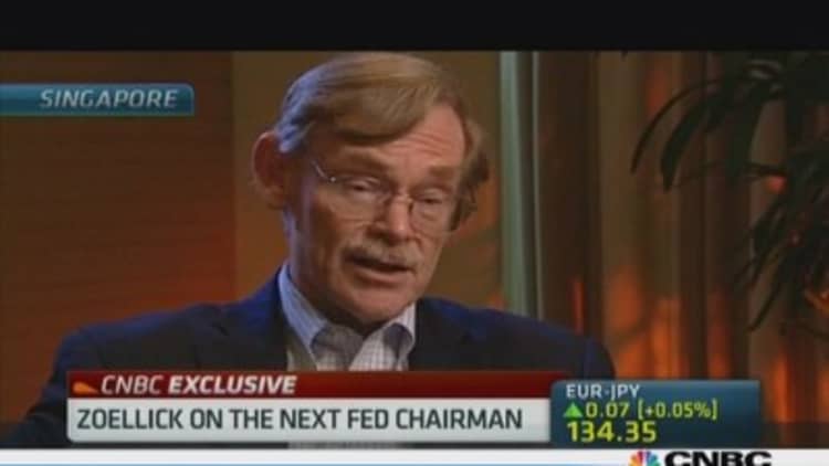 Zoellick : How Fed choice will impact Obama
