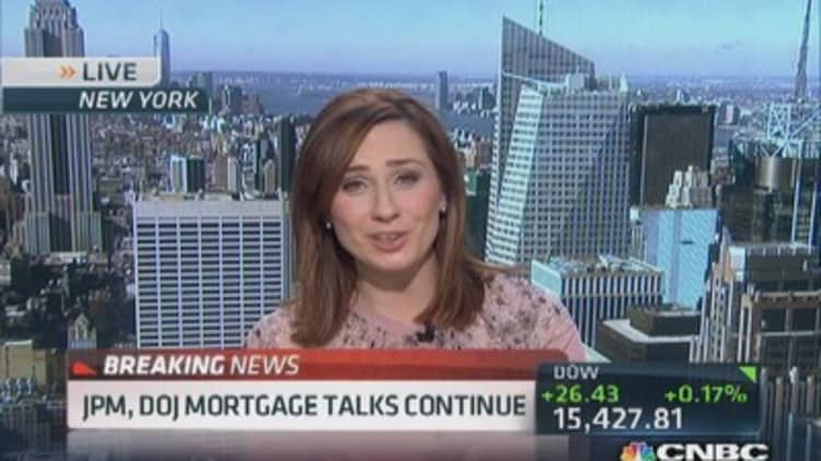 JPMorgan, DoJ mortgage talks continue