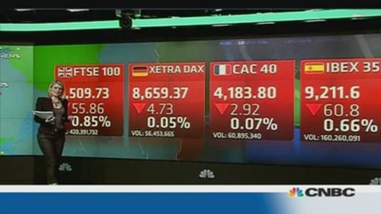 European market closes down