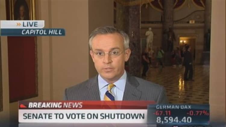 Senate to vote on shutdown