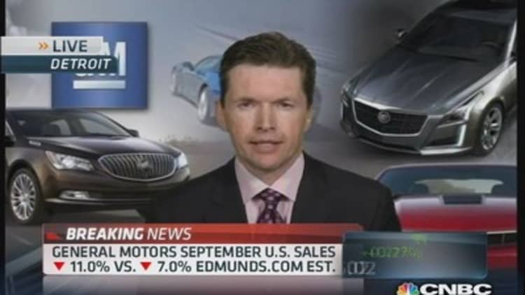 GM sales vp: An 'unusual' month