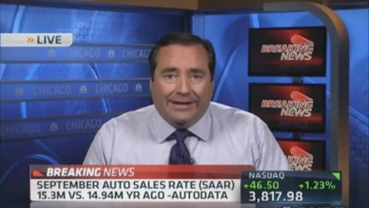 Sept. auto sales rate lower than year ago