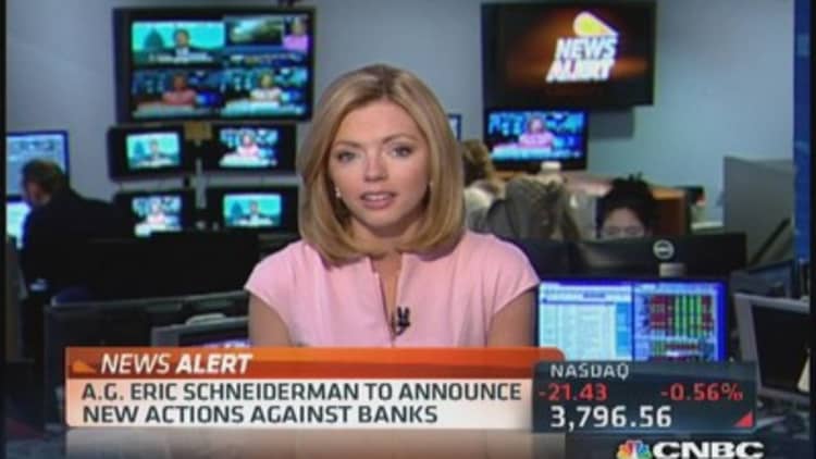 AG Schneiderman's new action against banks