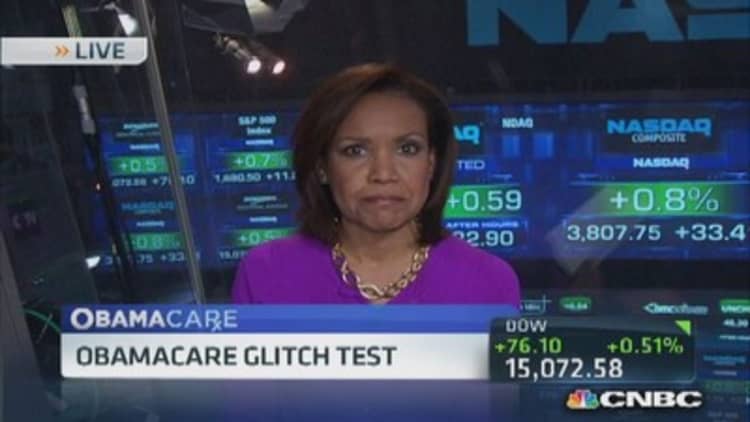Obamacare's glitch test