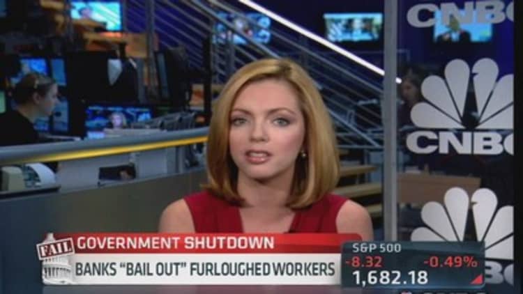 Banks 'bail out' furloughed workers