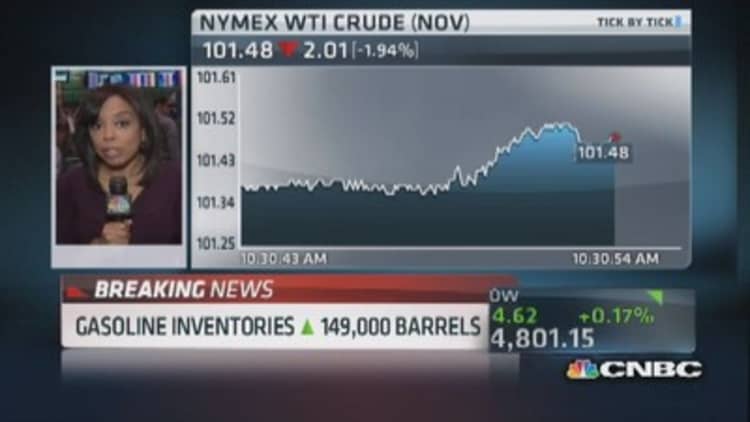 Crude oil inventories up 6.81M barrels 
