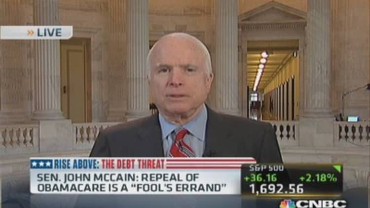 McCain: More pressure on GOP