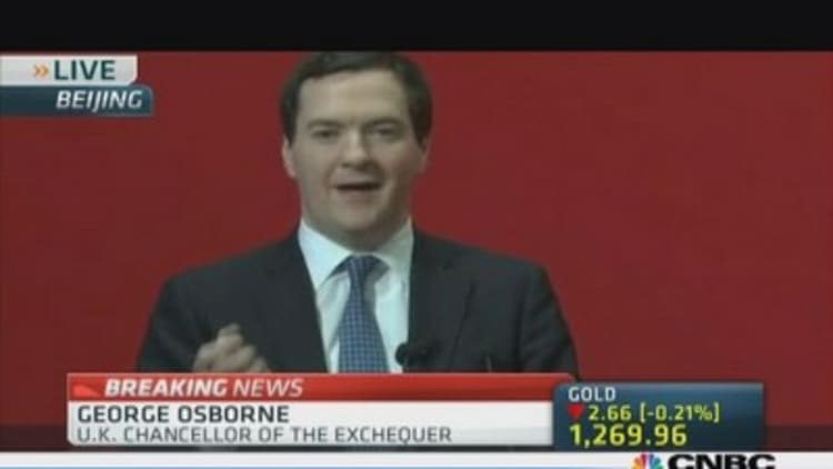 George Osborne: More China investment needed