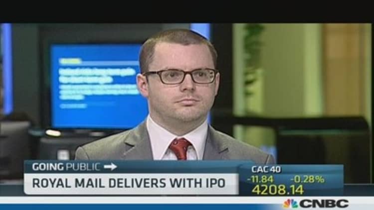 Royal Mail shares soar after IPO
