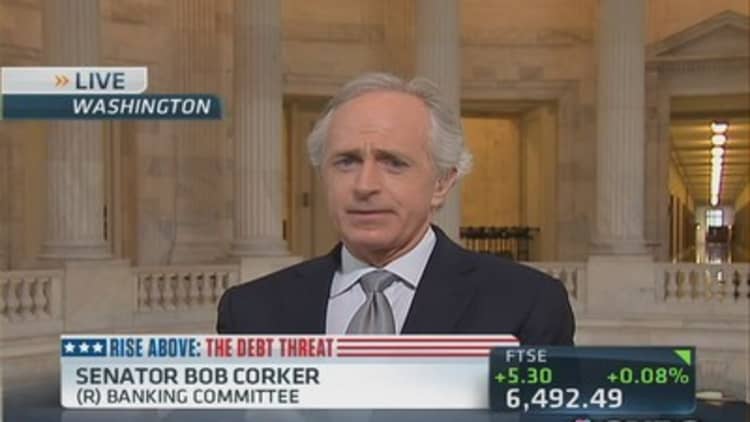 Debt deal may pass Senate but House is a 'wildcard': Sen. Corker