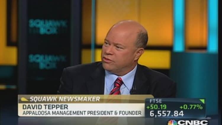 Tepper: Fed won't taper for 'a long time'