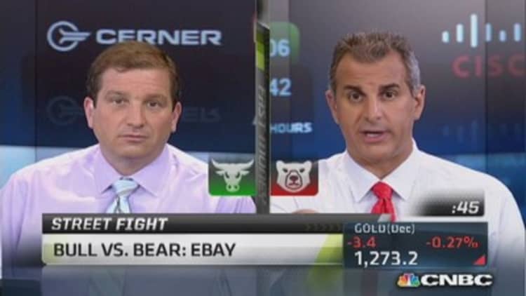 Traders debate the eBay play