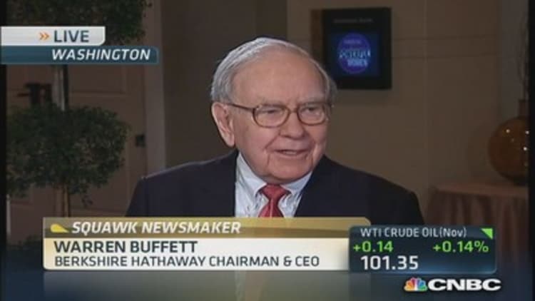 Buffett: It's not a mistake to buy stocks now