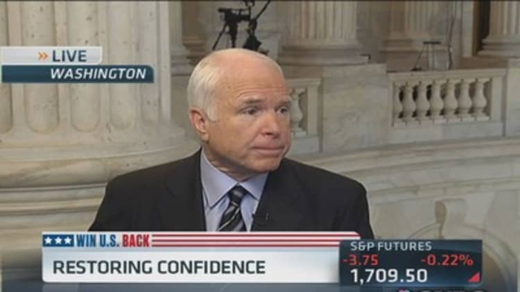 Sen. McCain: Republicans 'punished' most by shutdown