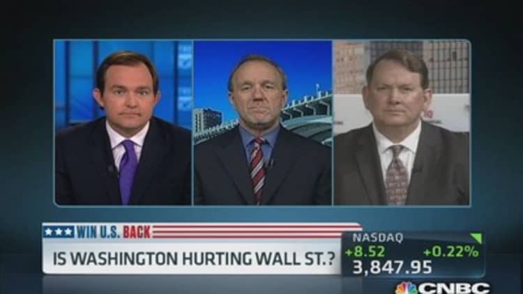 Is Washington hurting Wall Street?