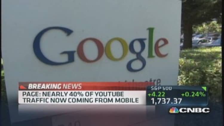 Google's paid clicks up 26%