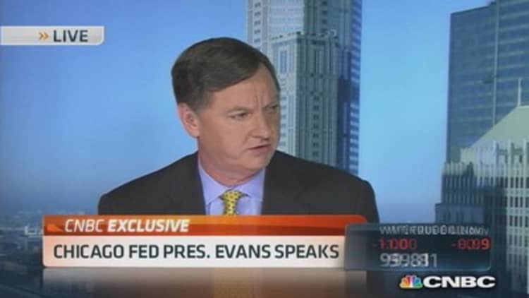 Chicago Fed Pres. Evans on tapering & GDP