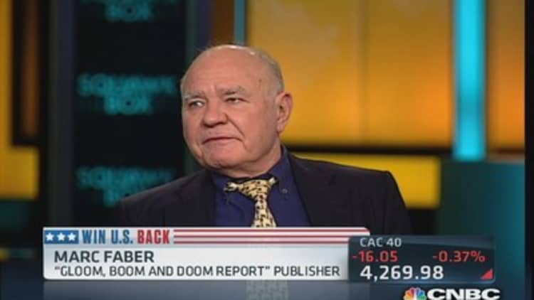 The world is in 'gigantic asset bubble': Faber 