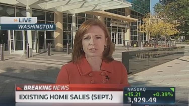 Existing home sales in Sept. down 1.9%