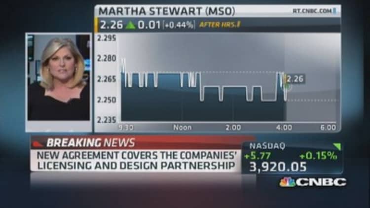 New agreement for JCP and Martha Stewart