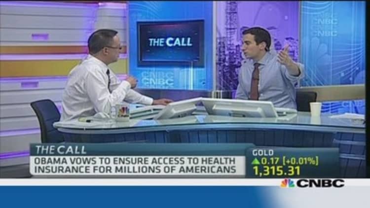 CNBC anchors squabble over Obamacare