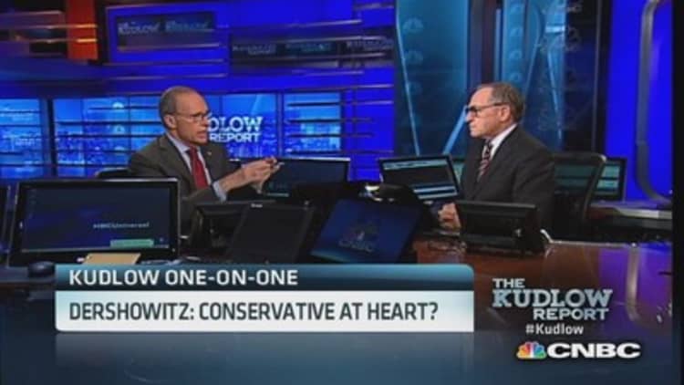 Dershowitz: Conservative at heart?
