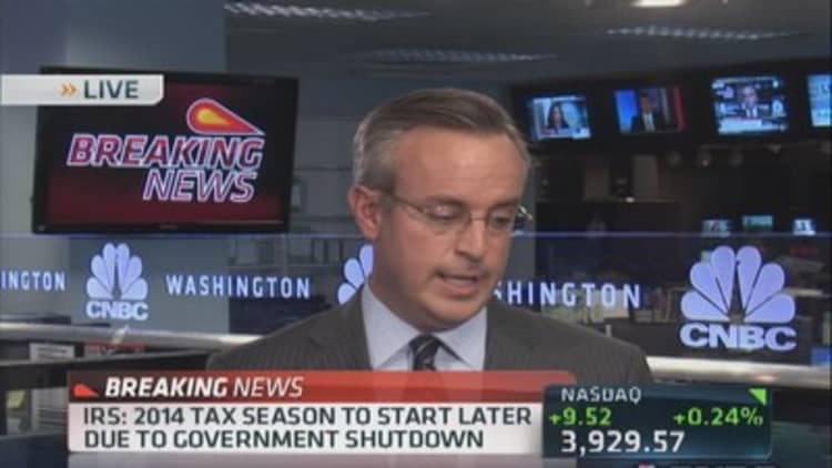 IRS: 2014 tax season to start late