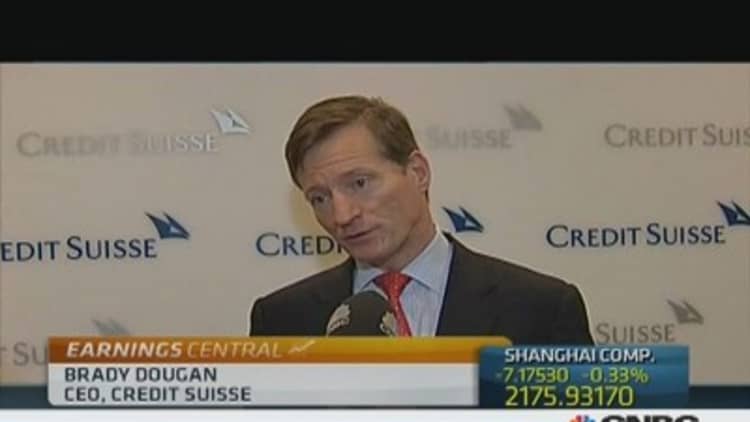 Credit Suisse had 'solid performance': CEO
