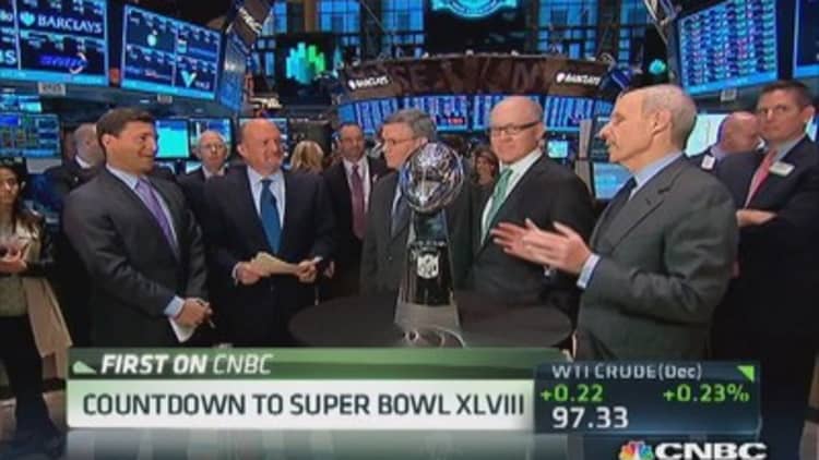 Countdown to Super Bowl XLVIII at NYSE