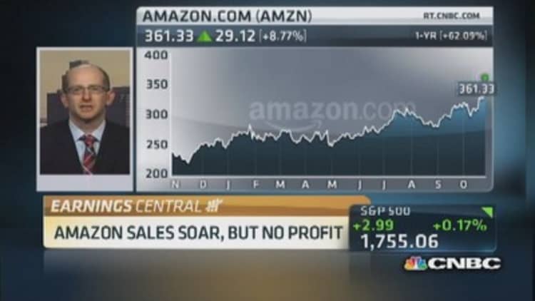 Amazon shares soar on Q3 beat