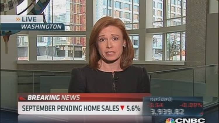 Pending home sales down 5.6%