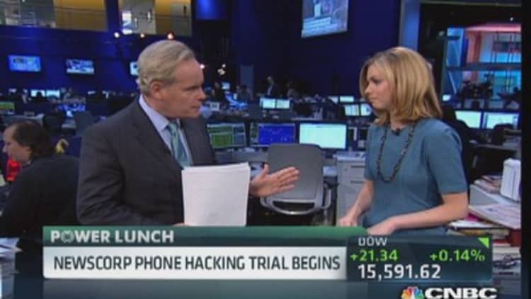 News Corp phone hacking trial underway