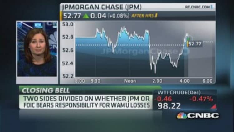 DOJ-JPM sticking point: WAMU