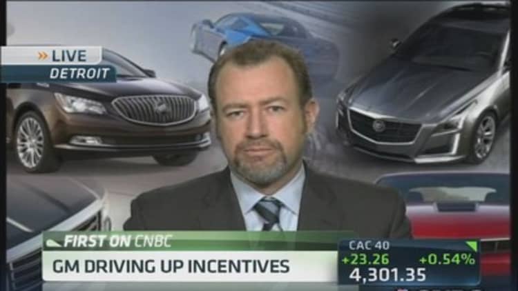GM driving up incentives