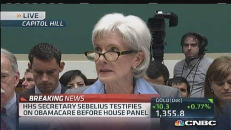 Sebelius: Access to Healthcare.gov 'miserably frustrating experience'
