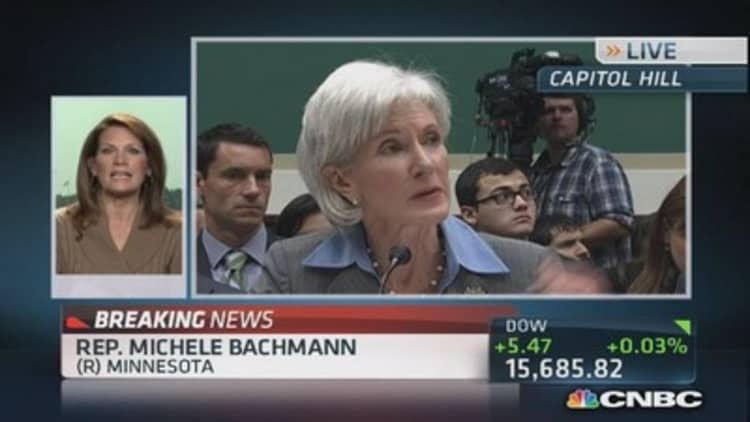 Rep. Bachmann: Sebelius should be fired