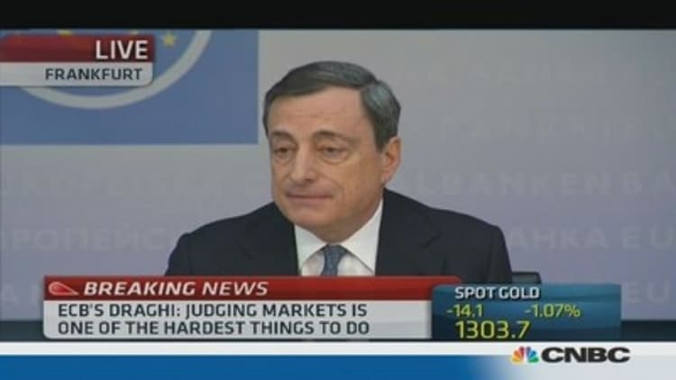CNBC to Draghi: Is this the bazooka? 