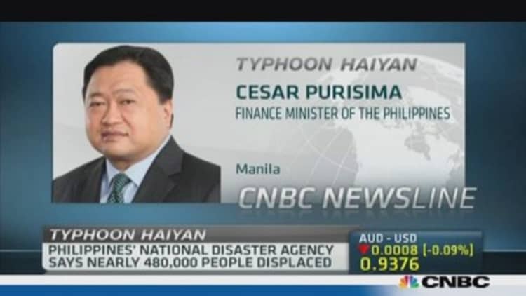 Philippines finance minister: Haiyan will hit GDP
