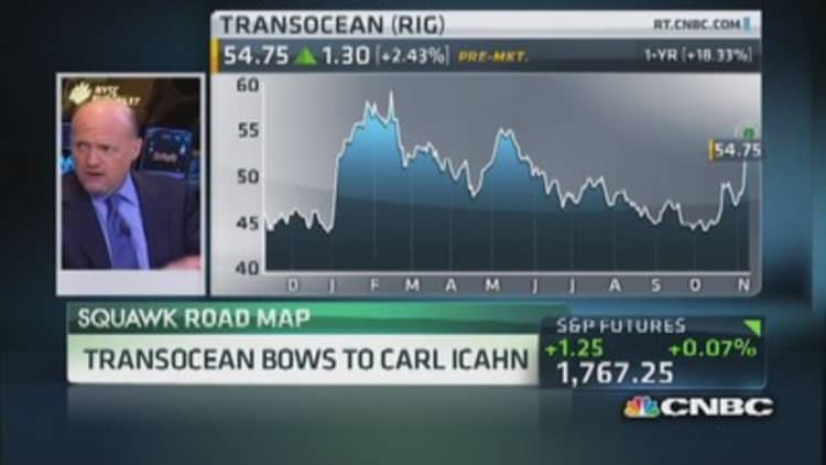 Transocean bows to Icahn