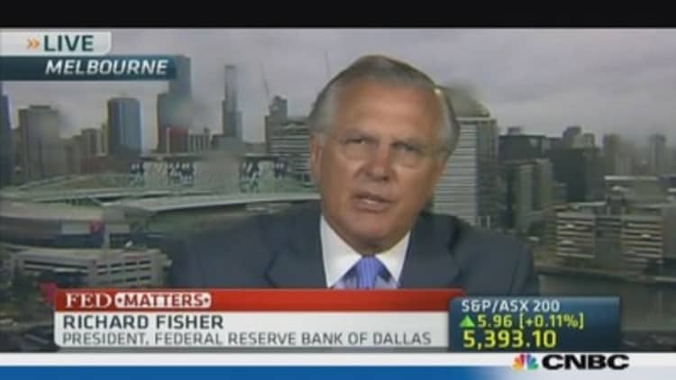 Dallas Fed chief Fisher: 'We will have to taper soon'