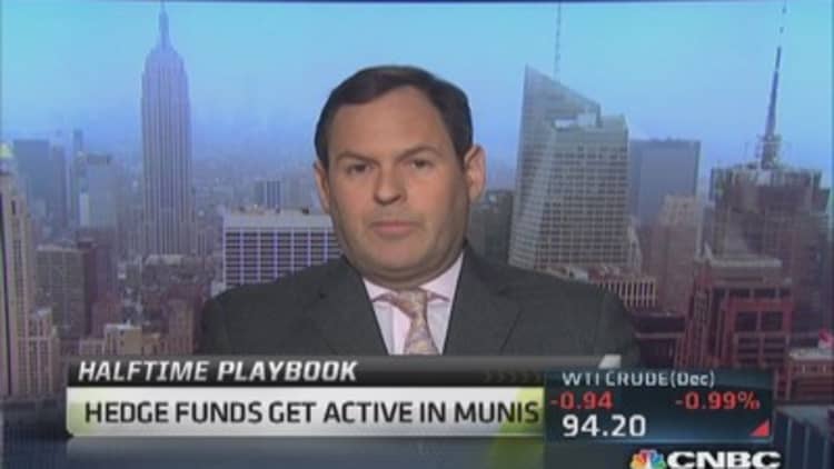 Hedge funds get into munis