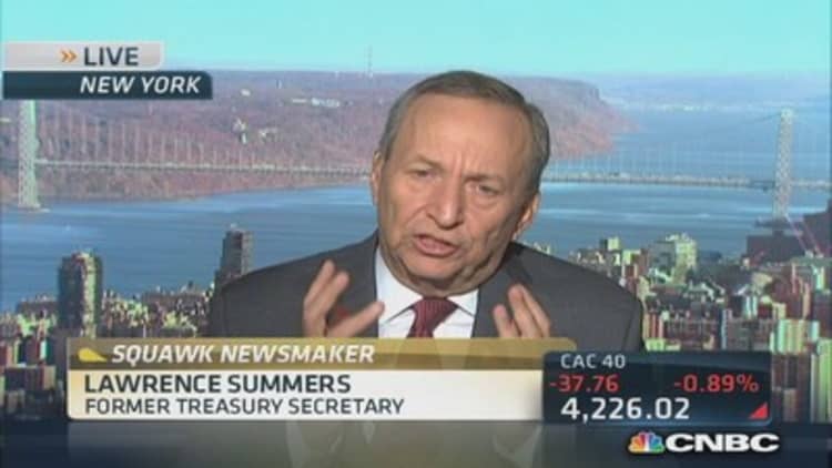 Fed's policy needs to focus on spurring growth: Larry Summers