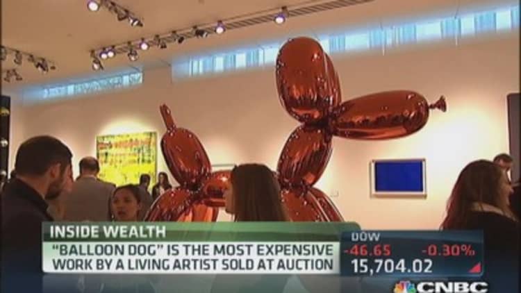 Most expensive painting at an auction sold