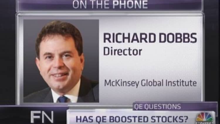 QE has not boosted stocks: McKinsey